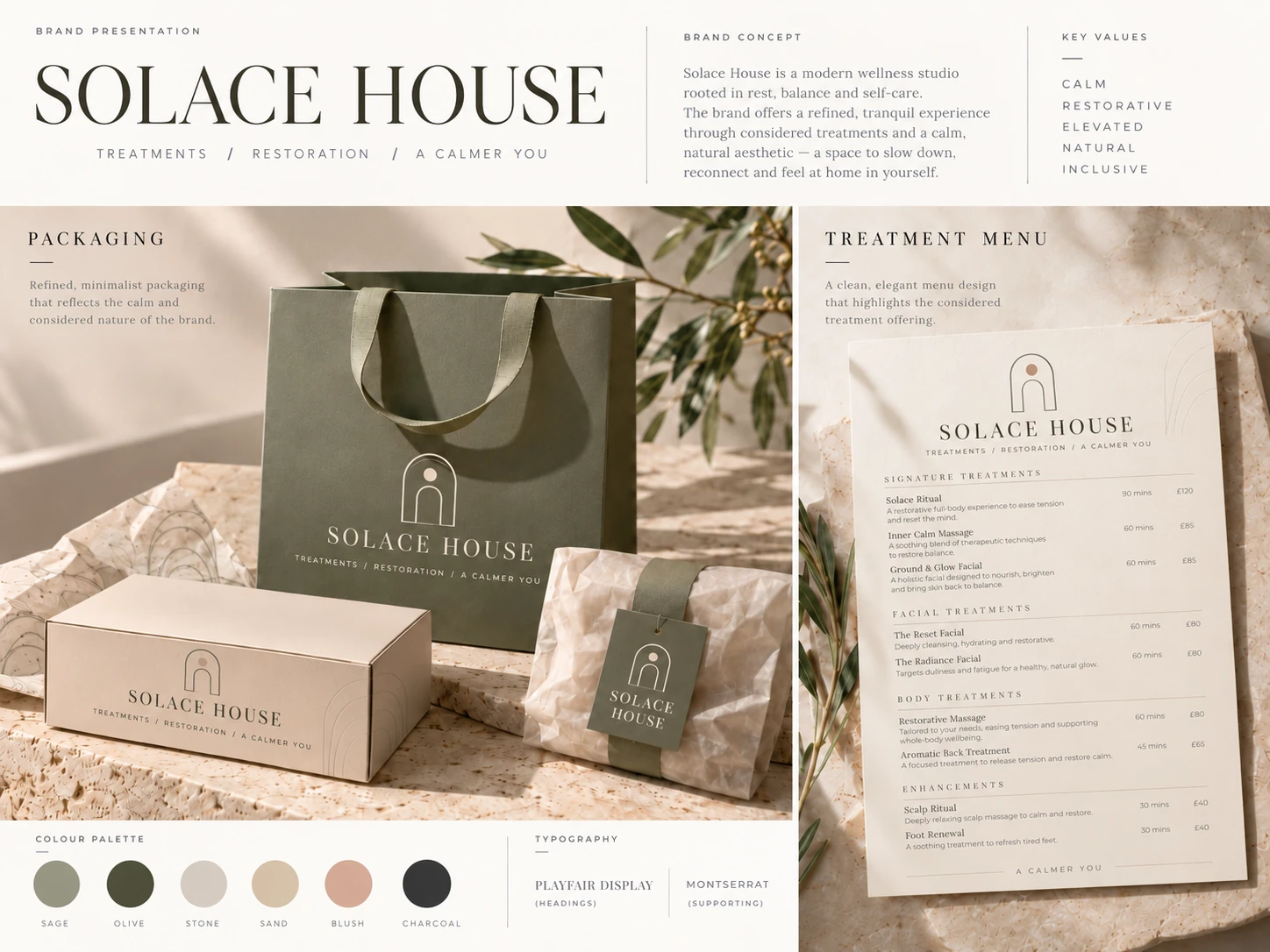 Solace House brand applications
