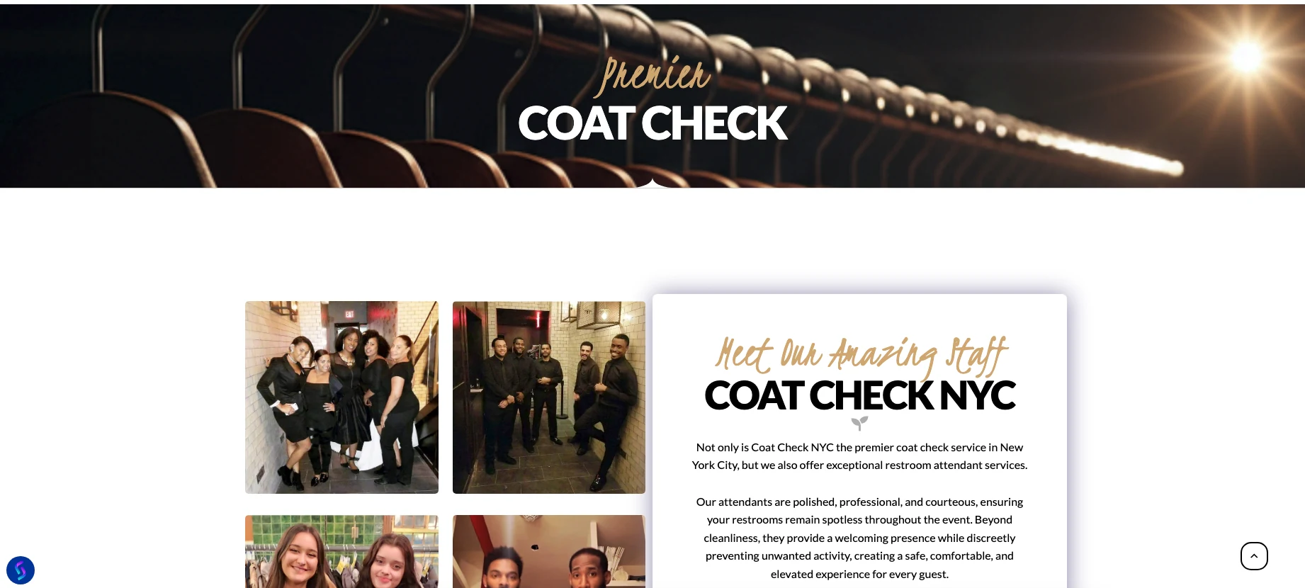 Coat Check NYC staff page